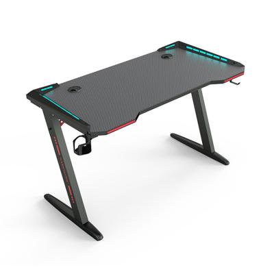 China The other magic gaming desk color armor e-sports table with light single player home gaming table e-sports computer table for sale