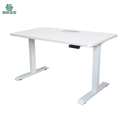 China Bess Smart Electric Lift Table Automatic Standing Lift Table Desk Standing Office Furniture Adjustable View Personal Computer Table for sale