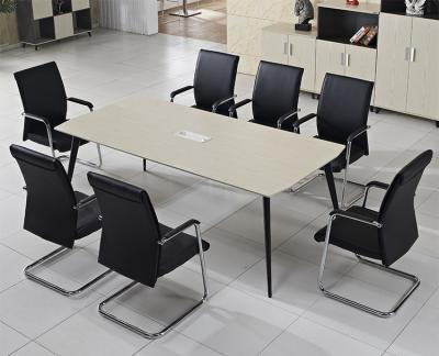 China Modern High Quality Office Furniture 8 People Meeting Room Conference Table Set Customized Wood Style Packing Modern Color Design Type for sale