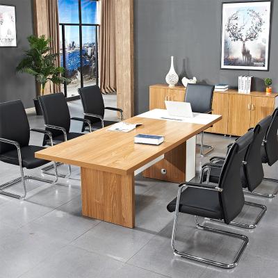 China Hot Selling 2021 Fashion OAK Series Conference Table MFC Office Meeting Table High Quality Durable Office Furniture Hot Selling Executive Table for sale