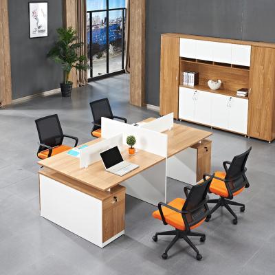 China Modern Hot Selling Modern Executive Table Design Executive Office Computer Desk Table OAK 4 Seats Staff Office for sale