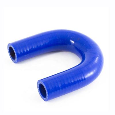 China Automatic High And Cold Temperature Resistance 2.5 Inch 180 Degree Bend Silicone Hose for sale