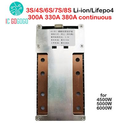 China SBattery Protection Board 300A 330A 380A 4S 8S 3S 6S 7S Lifepo4 Continuous Li-ion Battery Protection Board 12V 24V BMS 3.7V 3.2V Cell Packs Lipo for sale