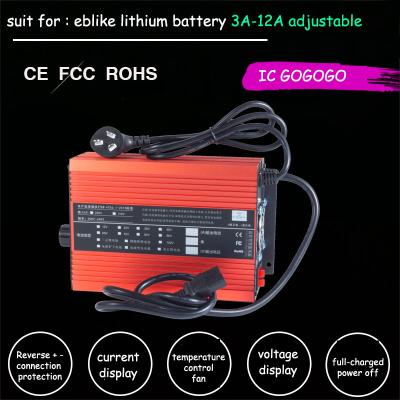 China Curren Battery Charger 72V 60V 67.2V 84V LiPo 48V Lifepo4 Lithium Battery Charger Fit 2A 5A 10A 12A Fast Charging ebike 12S 16S 20S 24S for sale