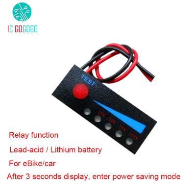 China Battery Indicator 1S 2S 3S 4S 5S 7S 12V 24V 48V Lithium Battery Capacity Indicator Module Show 3.7V 4.2V Power Level Li-ion / Lead Acid eBike for sale