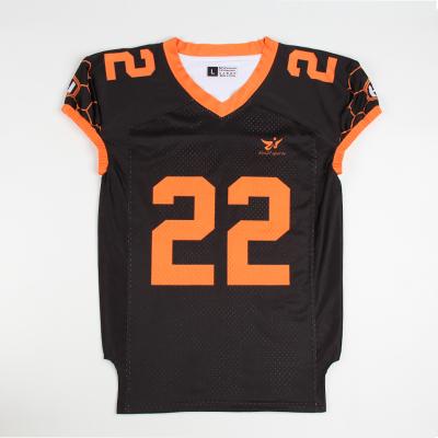 China Factory direct sales breathable customizable professional sublimation american football singlet shirt for sale