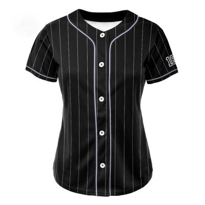 China Wholesale Striped Custom Made Breathable Polyester Baseball Tank Top Women Baseball Tank Top With Logo for sale