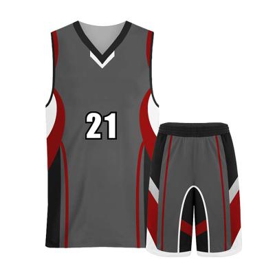 China 100% Custom Made High Quality Breathable Logo Basketball Wear Uniforms Basketball Tank Tops Polyester Design Tank Tops for sale