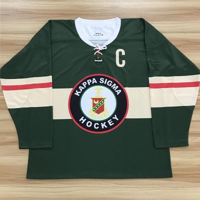 China Shirts & New Cheap Custom White Tops Custom Team Hockey Jersey Sublimation Design Practice Ice Hockey Wear for sale