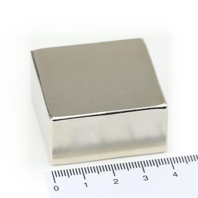 China Industrial Magnet N52 40*40*20mm Customized Square Strong Permanent Neodymium Sintered Rectangular NdFeB Magnets for sale