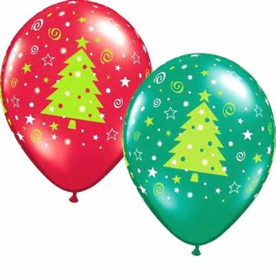 China christmas decorations latex printed balloons for sale