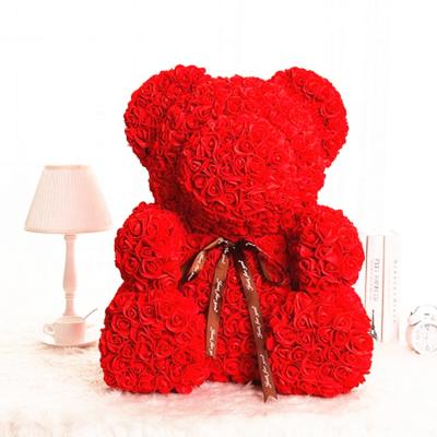 China 2020 Fashional factory direct sale teddy rose with big teddy bear for 70cm giant teddy bear for sale