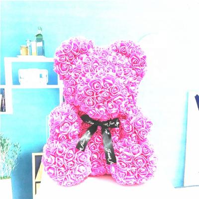 China New Fashional Style Decoration Flower Teddy Bear Rose For Rose Bear For Valentine for sale