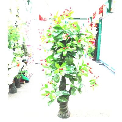 China Hot Sale Fashional China Real Touch Artificial Red Fruit Tree For Indoor Decoration for sale