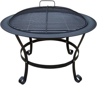 China Stocked Shaken Burning Cast Iron Wood Fire Pit, Spark Screen Included for sale