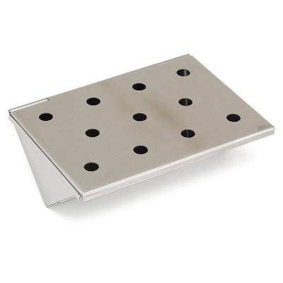 China Corrosion Resistance BBQ Accessories Stainless Steel Wood Chip Smoker Box for sale