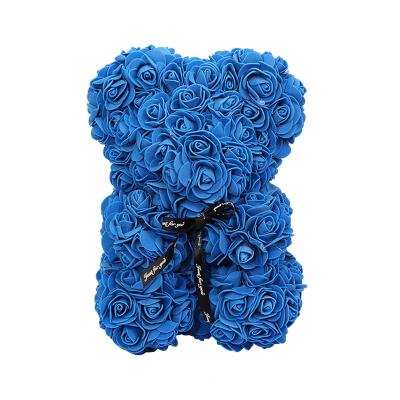 China Hot Selling High Quality Dating Flower New Arrival Big Artificial Roses Flower Bear for sale