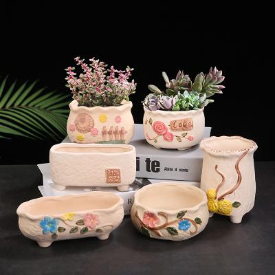 China 2021 Premium Manufacturer Modern Home Decorative Ceramic Flower Pots For Plants for sale