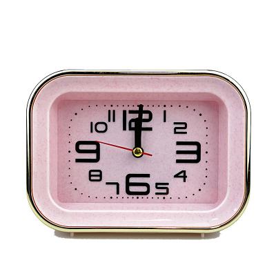 China Antique Style Electric Digital Wall Clock Wooden Alarm Clock Led Kids Pink Plastic Alarm Clock for sale