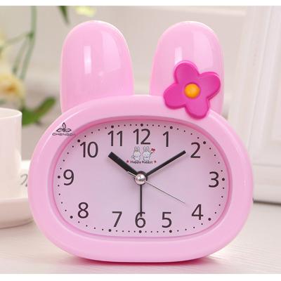 China Antique Animal Cartoon Style Alarm Clock Rabbit Child Desk Alarm Clock for sale