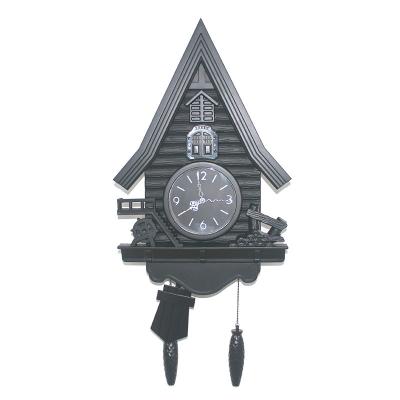 China Antique Living Room Electric Digital Creative Wall Clock Mute Art Time Window Style Cuckoo Wall Clock Antique for sale