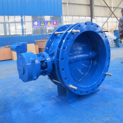 China GGG40 GGG 50 DN400 DN500 General Triple Butterfly Valve Eccentric Butt Weld Type for sale