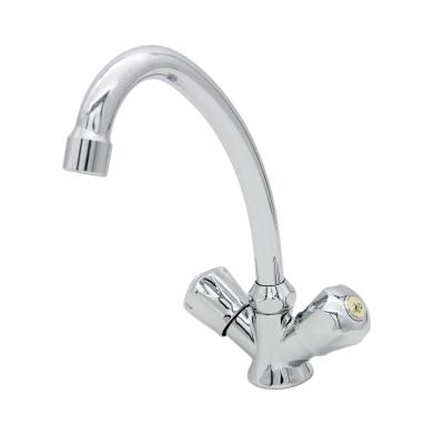 China Double Handle Brass Faucet FARMER Metered Water Basin Bathroom Basin Faucets Cold And Hot Faucet for sale