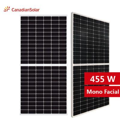 China Canadiansolar Solar Power System Factory Direct Sale High Power Hiku Solar Panel 600W 410W 415W 420W Dual Super Perc Poly 144 Cells for sale