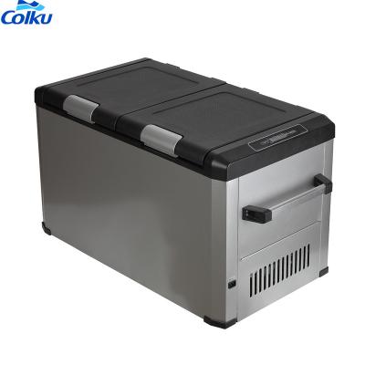 China beach & Holiday Colku DC-60FD DC 12V/24V 21L Zone 21L Double Freezer 39L Fridge For Outdoor Caravan for sale