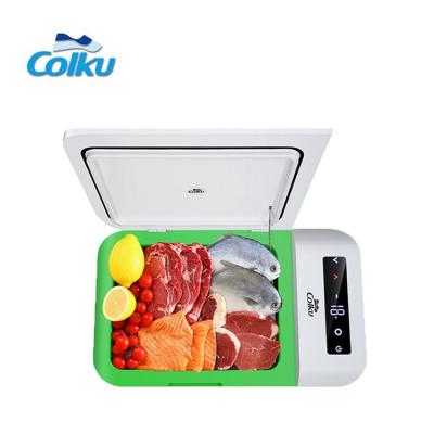 China Portable DC Compressor 12v 24v Mini Compressor 11-15L Fridge Ice Cream Deep Freezer W570xD330xH233mm for sale