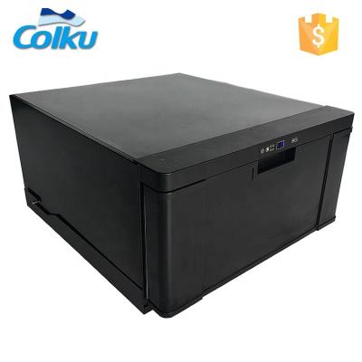 China High efficiency black color metal 40L DC 12v 24v camping drawer fridge with compressor for outdoor use car boat rv SUV for sale