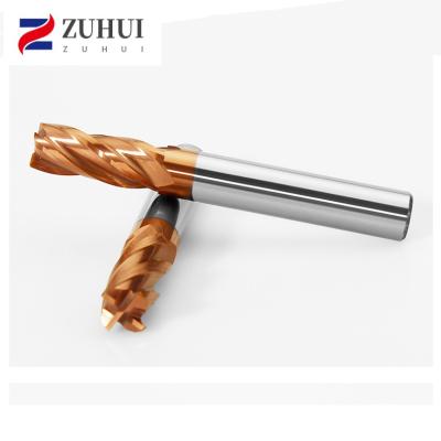 China Wholesale Price CNC Machine Tool CNC Milling Machining Cutters 4 Flute Hrc55 Hrc60 Hrc65 Carbide Radius Bullnose Corner End Mills for sale