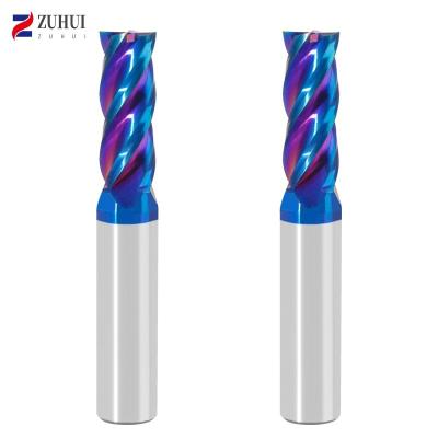 China Wholesale Solid Carbide 4 Flute Milling Cutter Factory Price CNC D4 D6 D8 D10mm Hrc55 Hrc60 Hrc65 Solid Carbide 4 Flute Milling Cutter for sale