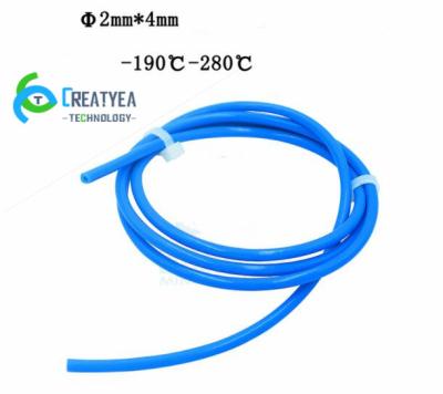 China 3D Printer Blue High Temperature Resistant 1 Meter PTFE Teflon Hose 1 Meter PTFE Teflon Hose for sale