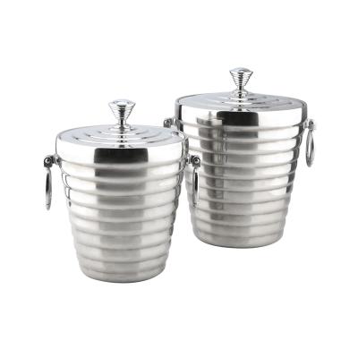 China Wholesale High Quality Viable 2L Stainless Steel Ice Bucket Hotel Catering Wedding Features Stainless Steel Wine Champagne Ice Bucket for sale