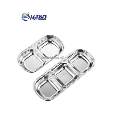 China Wholesale Disposable Korean Snack Dish Stainless Steel Sauce Dish Stainless Steel Snack Sace Golden Bowl for sale