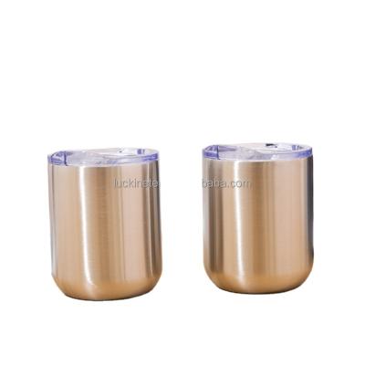 China Wholesale Custom Disposable 304 Stainless Steel 12Oz Vacuum Coffee Mug Stainless Steel Egg Wine Cup for sale