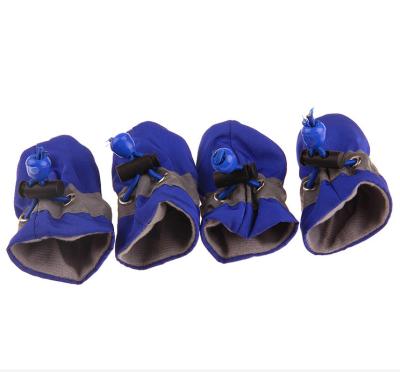 China Polyester Webbing Non-slip Pet Rain Boots Pet Rain Boots Puppy Waterproof Shoes for sale