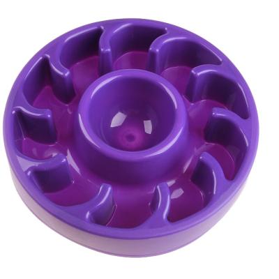 China PP Fun Dog Feeding Bowls Slow Eating Feeder Pet Feeders Maze Bowl for sale