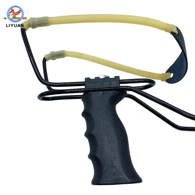 China Iron+Resin Made in China Professional Pure Natural Latex Bangle Hunting Shooting Resin Folding Bracelet Hunting Slingshot Thruster for sale