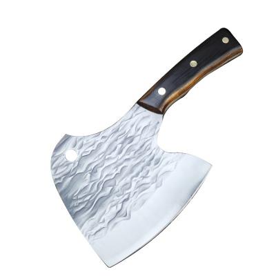 China Meat Chinese Cleaver Chef Knife Bone Cleaver Kitchen Knife Viable Wooden Handle Stainless Steel Chinese Ax Knife for sale