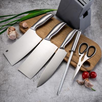 China Hot Selling Viable 6 Pieces Stainless Steel Kitchen Knife Set For Kitchen for sale