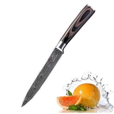 China Viable Hot Kitchen Knife 5.5 Inch Universal Knife With Wooden Handle for sale