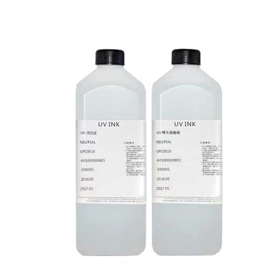 China 100% Eco Brand 1000ml Solvent Ink Solution Cleaning Fluid For Mimaki JV3 JV33 JV34 CJV5 JV5 For Roland Printhead for sale