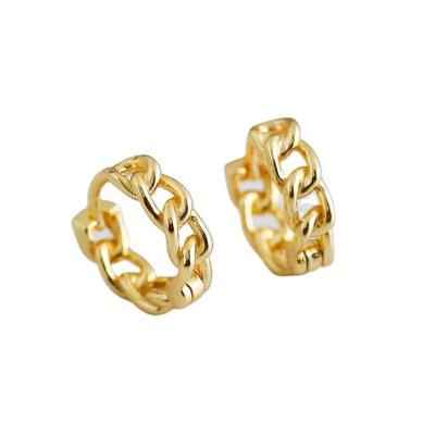 China TRENDY Classic Design Circle Shape Ear Loop Earrings For Women for sale