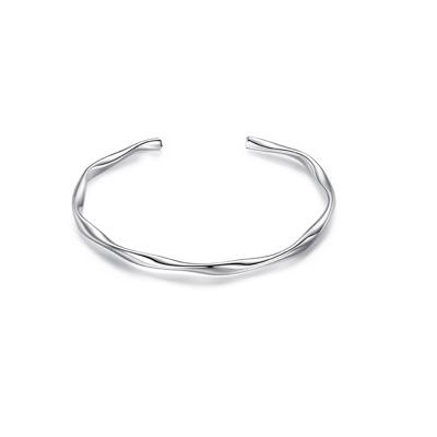 China Original Mobius Ring Opening Silver Bracelet For Stylish Women And Teens Niche Design Style Central Institute Of Statistics for sale