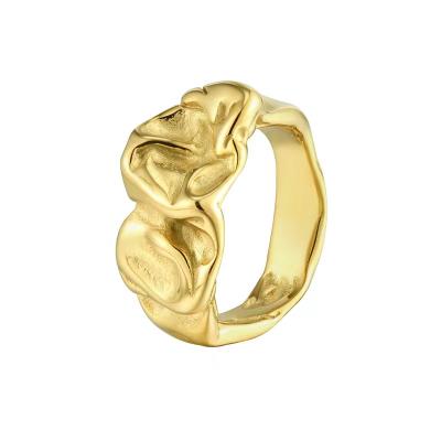 China Ring Advanced Geometry Ring Irregular Irregular Textured Comfortable Popular Modern Romantic for sale