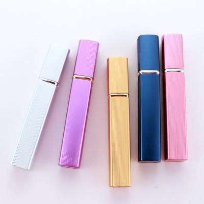 China Wholesale High Quality Detachable Aluminum Sprayer Square 12ml Perfume Refill Spray Bottle Atomizer for sale