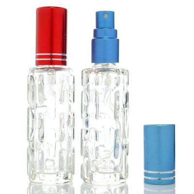 China Detachable Portable Luxury Empty Sprayer Perfume 15ml Glass Spray Bottle With Aluminum Cap for sale