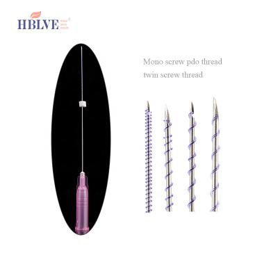 China Remove Wrinkle Non Surgical Pdo Thread Ultra V Spiral Screw Mono Collagen Thread Lift for sale